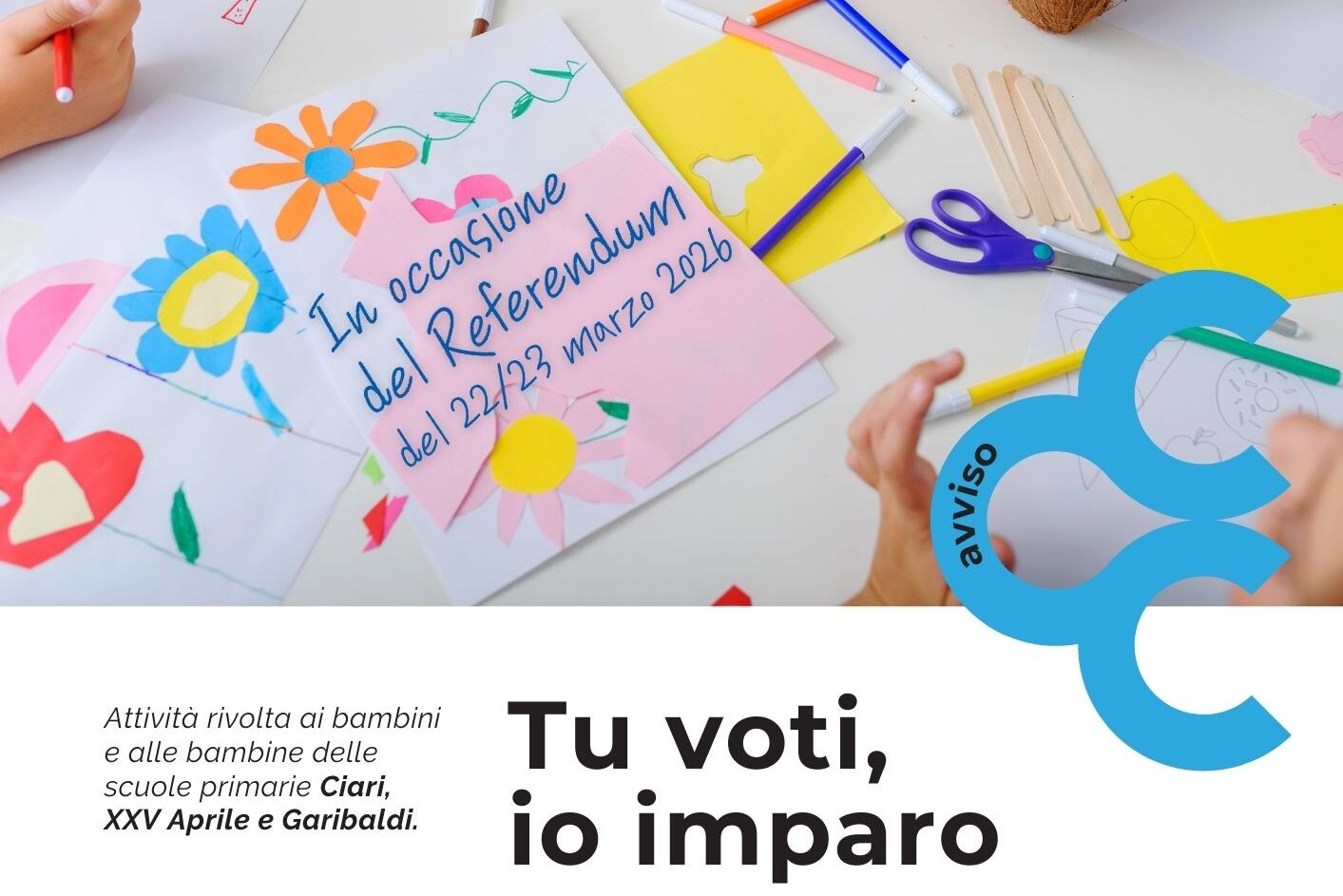Tu voti, io imparo! 23 e 24 marzo 2026